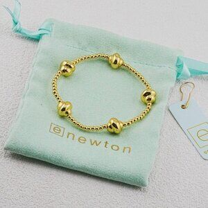 🆕✨Enewton Gold Spiral Bead Stretch Bracelet